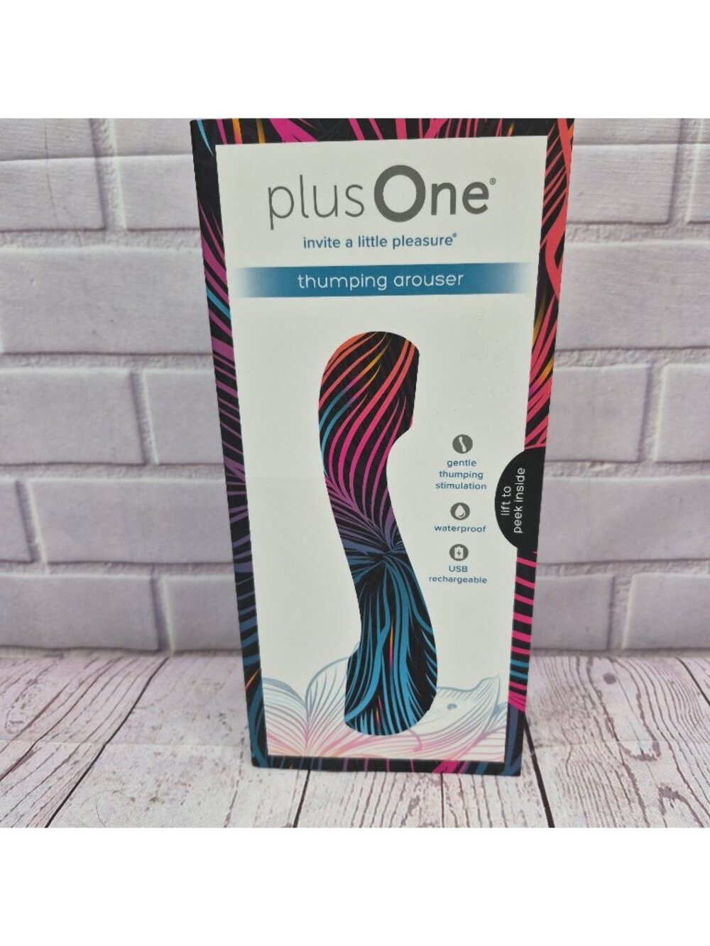 Plus‎ One Thumping Arouser Massager Waterproof USB Rechargeable 10 Settings
